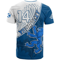 Custom Scotland Rugby T Shirt Scottish Coat Of Arms Mix Thistle Newest Version - Wonder Print Shop