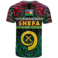 Shefa Province T Shirt Vanuatu Pig Tusk Polynesian Flag Style - Wonder Print Shop