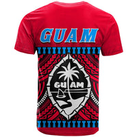 Guam Chamorro T Shirt Latte Stone Red Polynesian Haligi LT13 - Wonder Print Shop