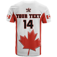 Custom Canada Baseball 2023 T Shirt Canadian Maple Leaf Sporty - Wonder Print Shop