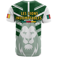 Cameroon Football T Shirt Les Lions Indomptables White World Cup 2022 - Wonder Print Shop