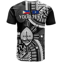 Custom Guam and Philippines T Shirt Guaman Filipinas Together Black - Wonder Print Shop
