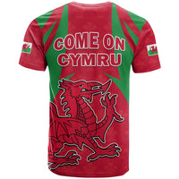 Wales Rugby T Shirt The Dragons National Team Come On Cymru - Wonder Print Shop