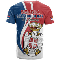 Serbia T Shirt Happy Serbian Statehood Day With Coat Of Arms - Wonder Print Shop