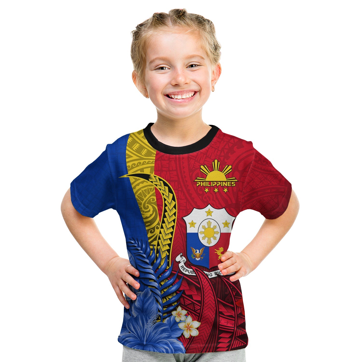 custom-personalised-philippines-sampaguita-t-shirt-kid-special-polynesian-sun-filipino