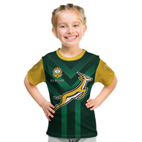 South Africa Rugby T shirt KID Springboks King Protea Go Bokke LT13 - Wonder Print Shop