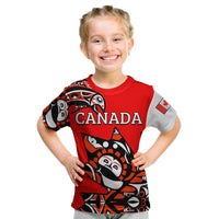Canada Haida T Shirt Maple Leaf Canadian LT13 - Wonder Print Shop