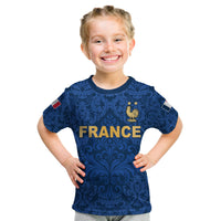 France Football T Shirt Elegant Lily World Cup Les Bleus Le Champion LT13 - Wonder Print Shop