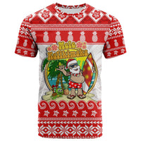 Hawaii Christmas T Shirt Kanaka Polynesian Santa Claus Mele Kalikimaka - Wonder Print Shop