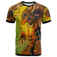 Custom Hei Tiki Maori T Shirt Fern Aotearoa Ta Moko Sun LT13 - Wonder Print Shop
