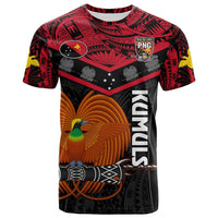 Papua New Guinea Rugby T Shirt PNG Kumuls Bird Of Paradise Black - Wonder Print Shop