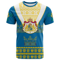 Sweden T Shirt Swedish Coat Of Arms With Scandinavian Flowers - Wonder Print Shop