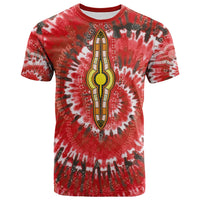 Custom African T Shirt Tie Dye Red Fashion LT13 - Wonder Print Shop