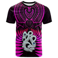 Aotearoa Fern T Shirt New Zealand Hei Tiki Purple Style LT13 - Wonder Print Shop
