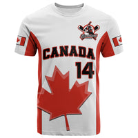 Custom Canada Baseball 2023 T Shirt Canadian Maple Leaf Sporty - Wonder Print Shop