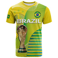 Custom Brazil Football T Shirt Canarinha Champions WC 2022 - Wonder Print Shop