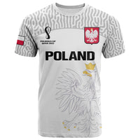 Custom Poland Football T Shirt Polska World Cup 2022 White - Wonder Print Shop