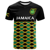 Custom Jamaica Football T Shirt Reggae Girlz 2023 Cup Of Nations Ver.01 - Wonder Print Shop