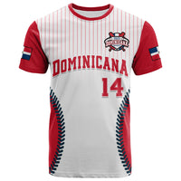 Custom Dominican Republic Baseball 2023 T Shirt Version White - Wonder Print Shop