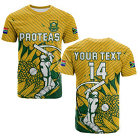 Custom South Africa Cricket T Shirt Go Proteas Unique Style - Wonder Print Shop