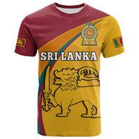 Sri Lanka T Shirt Sri Lankan Pattern Happy 75 Years Of Independence - Wonder Print Shop