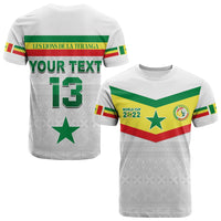 Custom Senegal T Shirt Football 2022 Champion Teranga Lions Mix African Pattern LT13 - Wonder Print Shop