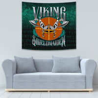 Viking Tapestry - Viking ShieldMaiden Tapestry RLT12 - Wonder Print Shop