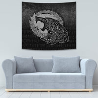 Viking Tapestry - Fenrir Viking 3D Tattoo - Special Version Tapestry RLT12 - Wonder Print Shop