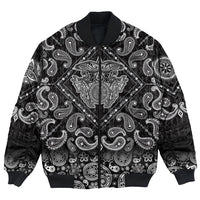 Viking Bomber Jacket Tattoo Style with Bandana Paisley Style RLT12 - Wonder Print Shop