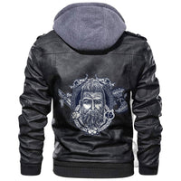 Viking Tattoo Courage Scandinavian Leather Jacket RLT12 - Wonder Print Shop