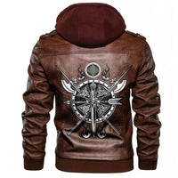 Viking Tattoo Leather Jacket RLT12 - Wonder Print Shop