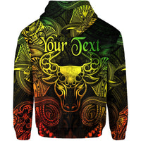 Custom Taurus Zodiac Polynesian Hoodie Unique Style Reggae LT8 - Wonder Print Shop