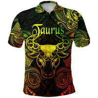 Taurus Zodiac Polynesian Polo Shirt Unique Style Reggae LT8 - Wonder Print Shop