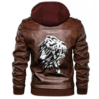 Viking The A Shaman In A Skull Of An Animal Leather Jacket RLT12 - Wonder Print Shop