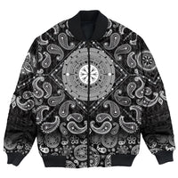 Viking Bomber Jacket The Compass with Bandana Paisley Style RLT12 - Wonder Print Shop