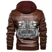 Viking The Original Decoration Of The Vikings Leather Jacket RLT12 - Wonder Print Shop