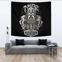Viking Tapestry - Thor and Mjolnir RLT12 - Wonder Print Shop
