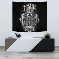 Viking Tapestry - Thor and Mjolnir RLT12 - Wonder Print Shop