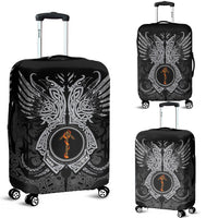 Viking Luggage Cover - Tiwaz Rune, Raven Tattoo RLT12 - Wonder Print Shop