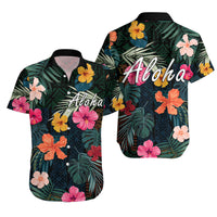 Hawaii Matching Hawaiian Shirt And Dress Tribal Elements And Hibiscus Version LT9 - Wonder Print Shop