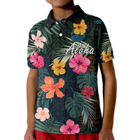 Hawaii Polo Shirt Tribal Elements And Hibiscus Version - Wonder Print Shop