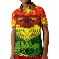 Hawaiian Tribal Kanaka Maoli Polo Shirt Reggae Polynesian Version - Wonder Print Shop