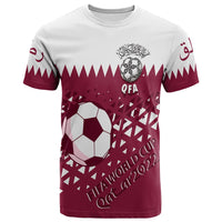 Personalised Qatar T Shirt World Cup 2022 Sporty Vibes - Wonder Print Shop
