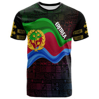 Eritrea Independence Day T Shirt Ethnic African Pattern Black - Wonder Print Shop