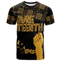 Juneteenth Tribal Pattern T Shirt Freedom Day - Wonder Print Shop