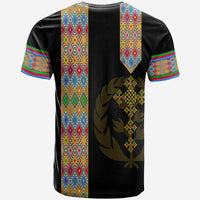 Habesha Tilet Pattern T Shirt Eritrea Emblem - Wonder Print Shop