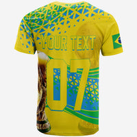 Personalised Brazil T Shirt World Cup 2022 Champions - Wonder Print Shop