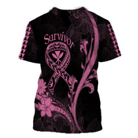 Hawaii T Shirt Breast Cancer Survivor Mix Hibiscus - Wonder Print Shop