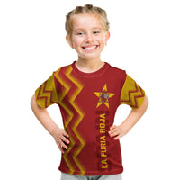 Personalised Spain World Cup 2022 T Shirt KID The Red Fury - Wonder Print Shop