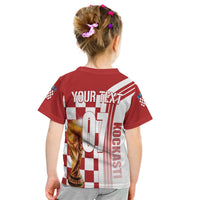 Personalised Croatia World Cup 2022 T Shirt KID Kockasti - Wonder Print Shop